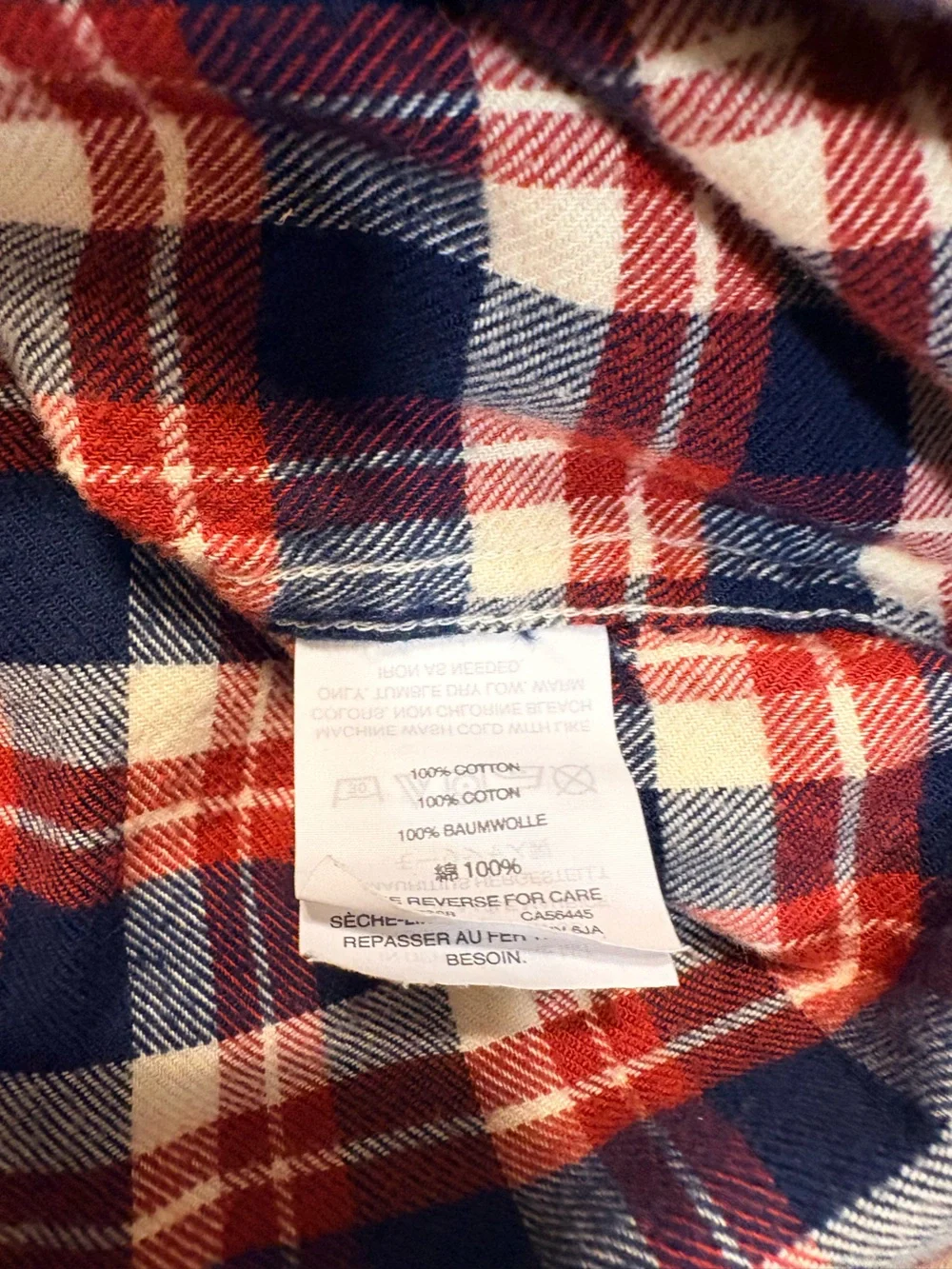 J.Crew Mercantile Red & Blue Plaid Flannel Shirt Size Large Long Sleeve Casual